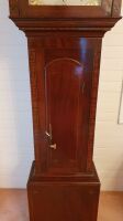 Antique Regency Mahogany Longcase Clock Painted Dial by W.Oswald Newbottle - 9