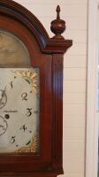 Antique Regency Mahogany Longcase Clock Painted Dial by W.Oswald Newbottle - 12