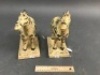 Pair of Archaic Style Contemporary Pottery Horses - 2