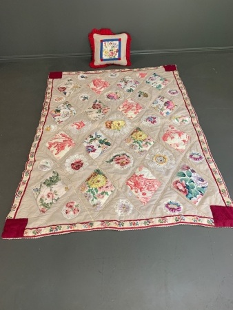 Patchwork Quilt incorporating Vintage Fabrics