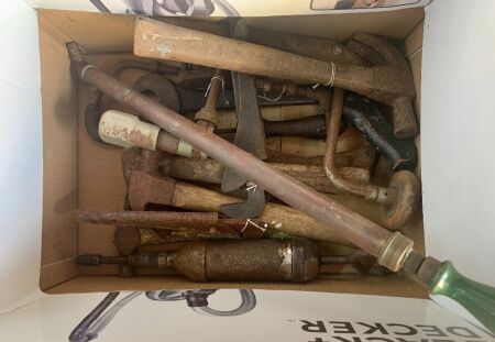 Asstd Box Lot of Vintage Hand Tools
