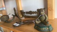 Asstd Shelf Lot of Brass & Iron Pieces - 3