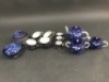 Japanese Cobalt Blue Porcelain Tea Set