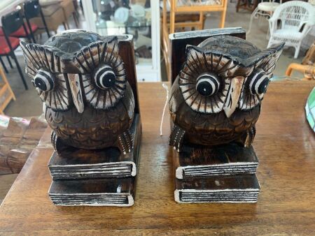 Pair of Owl Book Ends
