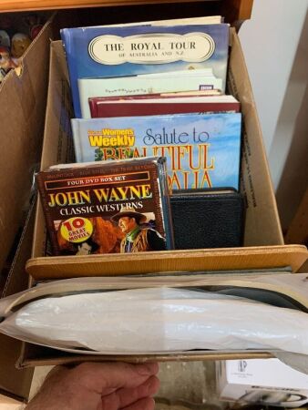 Asstd Box of of Books, Ephemera Etc