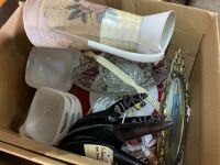 Asstd Lot 2 Boxes of Bric-A-Brac inc. Barware, Glass etc - 2