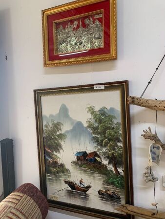 2 X Framed Asian Artworks