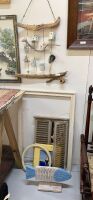 Asstd Lot of Beachy Items inc. Driftwood, Frames Etc