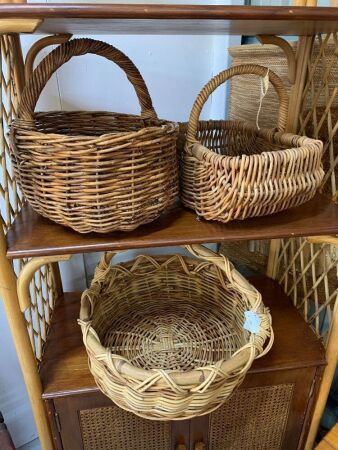 3 Wicker Baskets