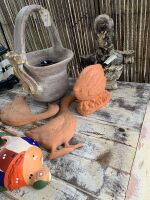 Asstd Lot of Terracotta Pieces + Bust - 2