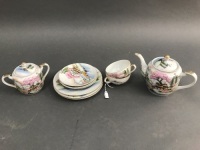 10 Piece Vitntage Part Japanese Tea Set