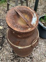 Large Rusty Cream Can - No Name Plate