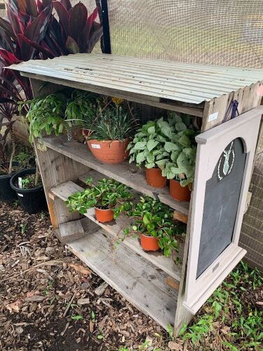 Timber Garden Rack + Chalkboard