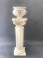 Grecian Style Fibreglass Column and Pot