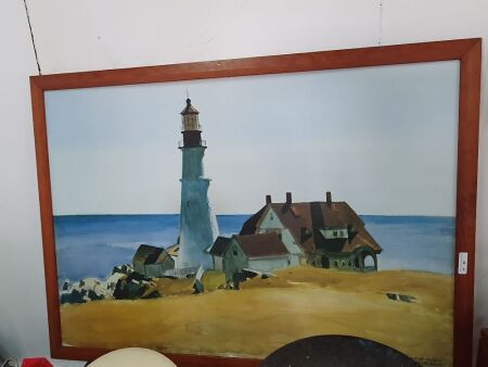 Large Framed Print of Portland Head Lighthouse
