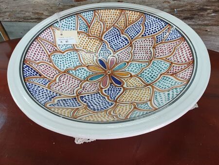 Large Hand Painted Moroccan Bowl