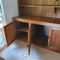 Huge Recycled Pine Wall Unit 4 Doors, 3 Shelves - 2