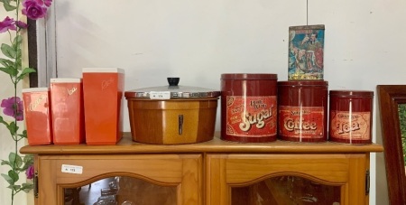 Asstd Lot of Retro Tins and Cannisters