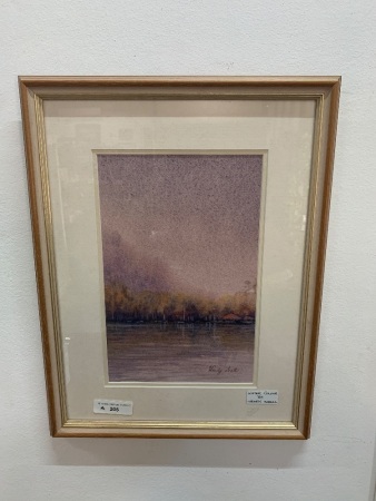 Framed Signed Watercolour by Wendy Snell