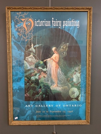 Framed Victorian Fairy Promotional Poster for the Art Gallery of Ontario