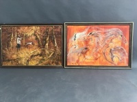 Large Framed Paintings of Gundog Hunting & Horses 'The Eluders'