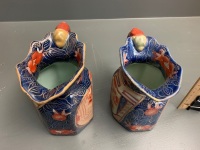 Pair of Graduated Ironstone Style Jugs - 5