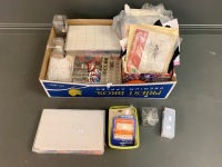 Large Asstd Box Lot of Sewing and Embroidery, Threads, Machine Needles and Lace Trims