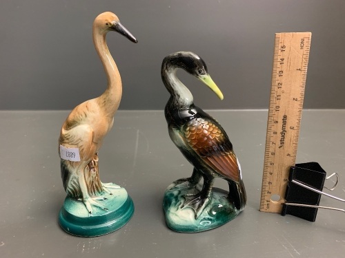 2 German Ceramic Sea / Wading Birds