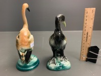 2 German Ceramic Sea / Wading Birds - 4