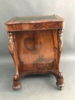 Beautiful Antique Flame Mahogany Davenport of Small Proportions