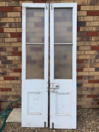 Pair of Glazed Timber French Doors