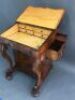 Beautiful Antique Flame Mahogany Davenport of Small Proportions - 5