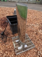 Stainless Steel Water Feature with Submersible Sump and Pump - 4