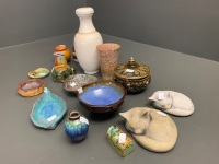 Asstd Lot of Art Pottery Pieces Etc - 3