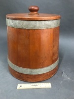 Vintage Bread Barrel with Lid