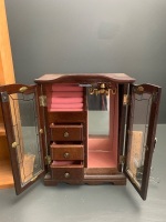 Glass Fronted Jewellery Box + Pine Collectors Shelves - 3