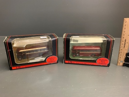 2 Exclusive First Edition Die Cast Buses in Boxes - South Wales and Yorkshire