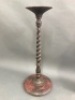 Vintage Oak Barley Twist Ashtray Stand - App. 730mm Tall