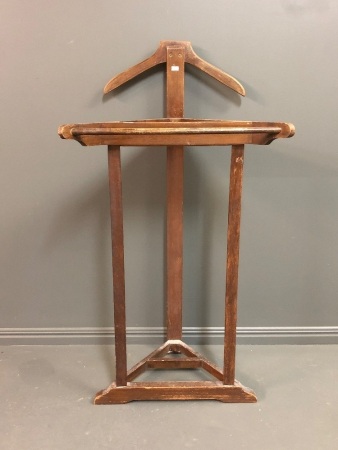 Vintage Triangular Mahogany Gentleman's Valet