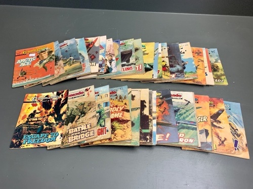 App. 40 Vintage Copies of Commando - War Stories in Pictures