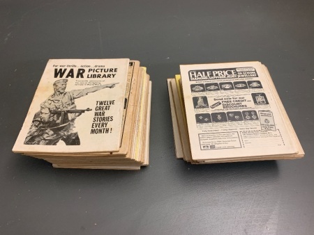39 Vintage War Picture Library Graphic Comic Books