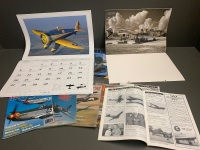 Asstd Lot inc 6 x Flying Magazines + 3 Calenders (2013, 2015, 2021) x 3, WW2 themed - 2