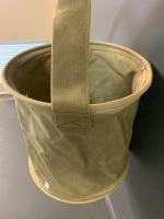 Folding Water Bucket for Willys MB Jeep, US Army, WW2 - Used - 1944 - 2