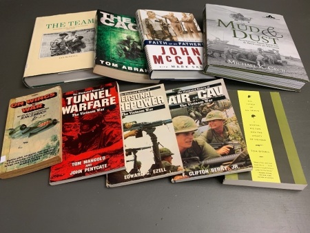 9 Asstd Reference Books on the Vietnam War