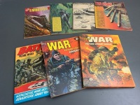 3 x Vintage War & Battle Annuals + 4 x Large Vintage Battle Holiday Special Comics - 2