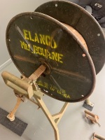 Vietnam War Cable Reel, Half Mile of Communication Wire + 8 Carry Handles and Cable Reeling Unit - 3