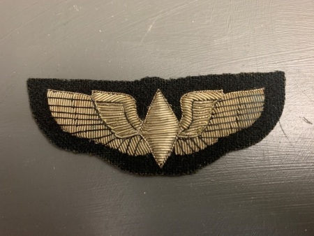 WW2 USAAF WASP Pilot Wings (Woman's), Embroidered 1943-1947