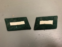 Pair of German WW2 Panzer Officers Collar Patches - 2