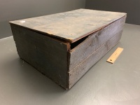 US Navy Sailor's Wooden Box for Personal Effects,Â WW2Â  - 3