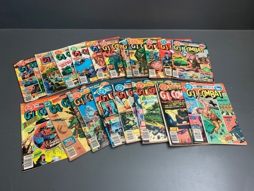 19 Vintage Copies of G.I. Combat The Haunted Tank from DC Comics